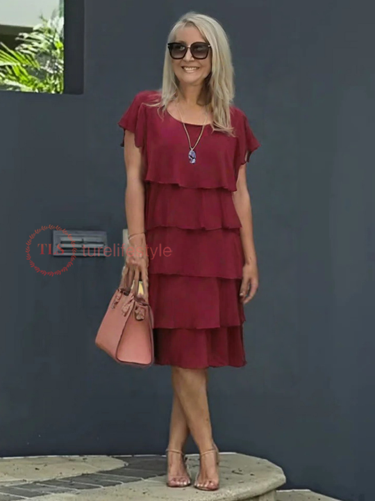 Ivona™ Rochie elegantă din sifon