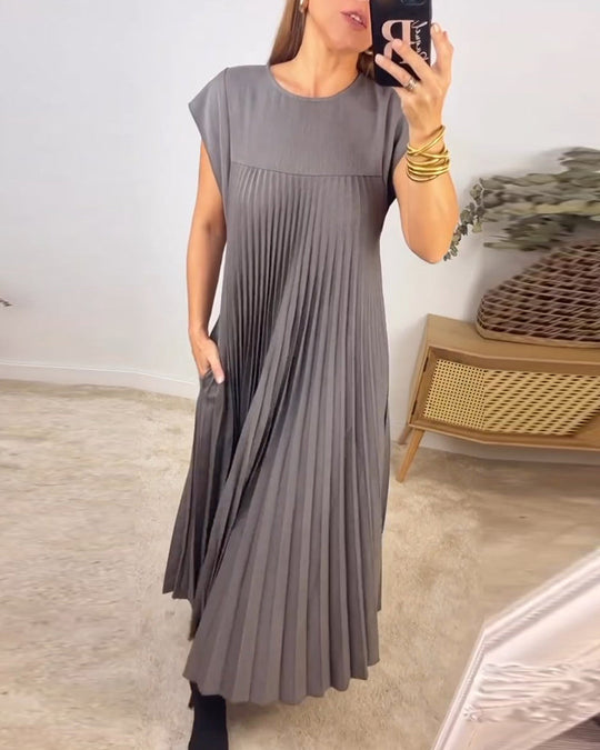 Amelia™ Rochie plisată fără mâneci