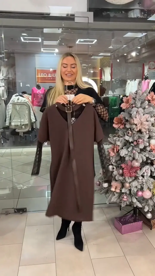 Natalia’s Style™ Rochie elegantă de iarnă-primăvară