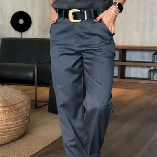 Eleganța lui Louis™ Pantaloni de costum croit